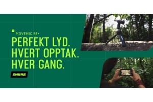 Shure lanserer MoveMic 88+ trådløs stereomikrofon med ulike polare mønster