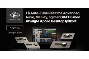 Få ekstra plug-in bundle GRATIS med utvalgte UA Apollo desktop lydkort