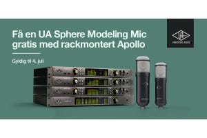 Få en UA SPHERE DLX eller LX Modeling mikrofon GRATIS med rackmontert Apollo
