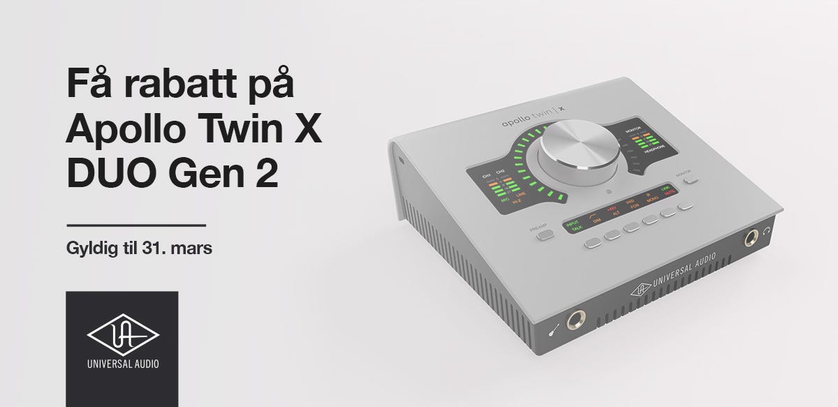 Få rabatt på Apollo Twin X DUO Gen 2
