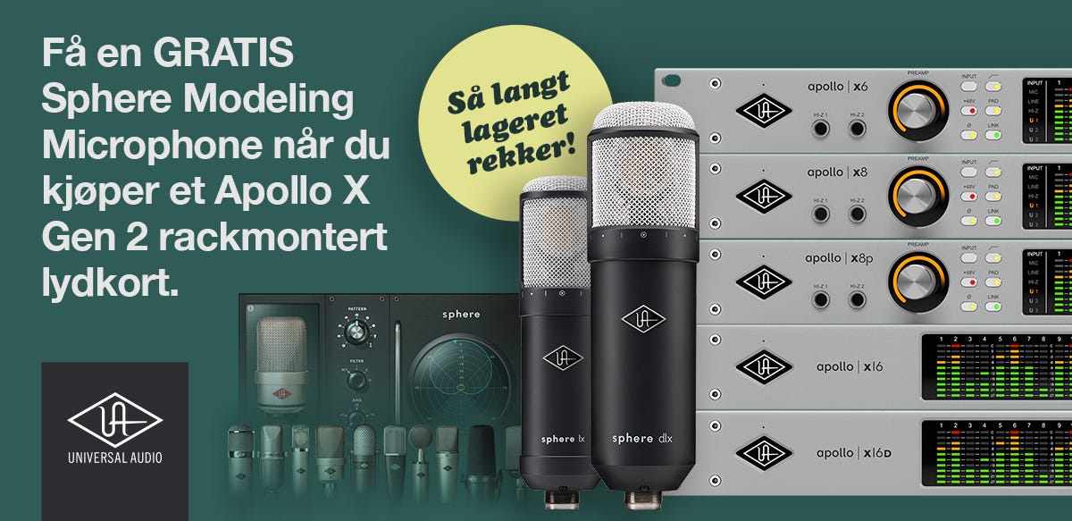 Få gratis Sphere Modeling mic når du kjøper Apollo X Gen 2 rackmontert lydkort