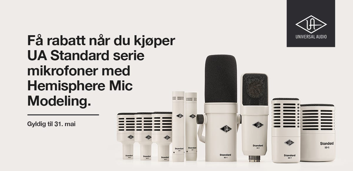 Få rabatt på Universal Audio Standard-serien