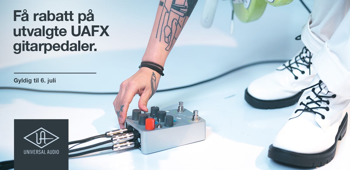 Sommerrabatt på utvalgte UAFX gitarpedaler